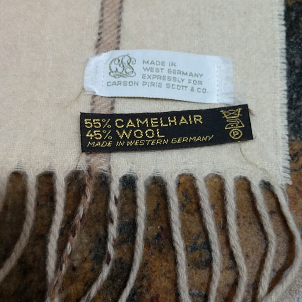 Camel hair scarf